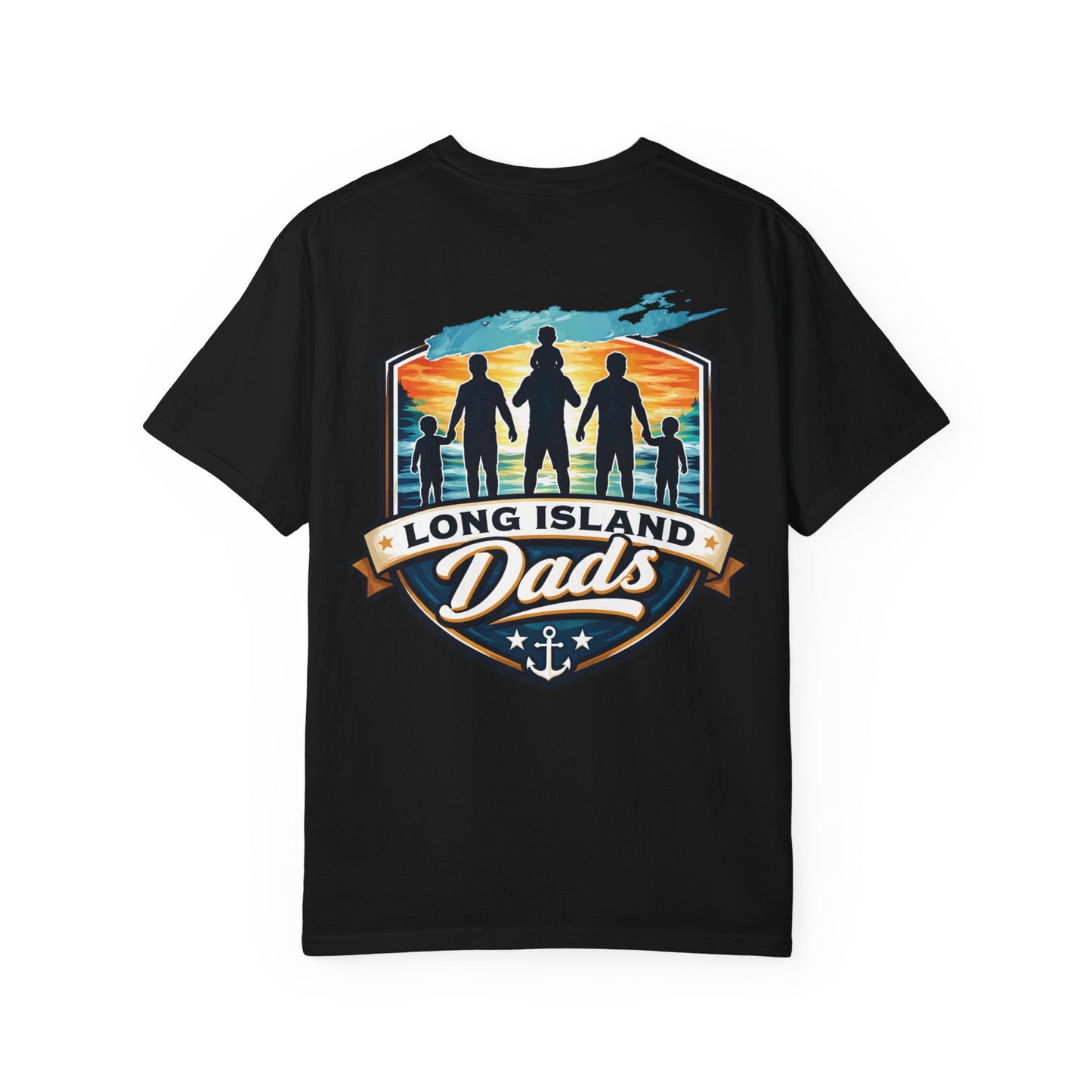 Long Island Dads T-Shirt | Family Shield, Sunset Beach Anchor